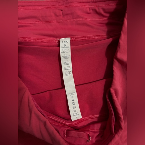 LULULEMON Play Off the Pleats Skirt Coral Pink Tennis Running Size 6 - Picture 8 of 14